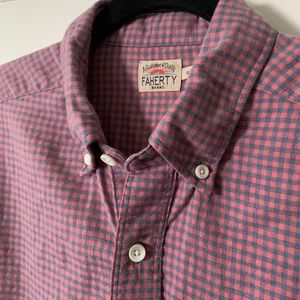 Faherty Pacific Shirt in Red/Blue Gingham